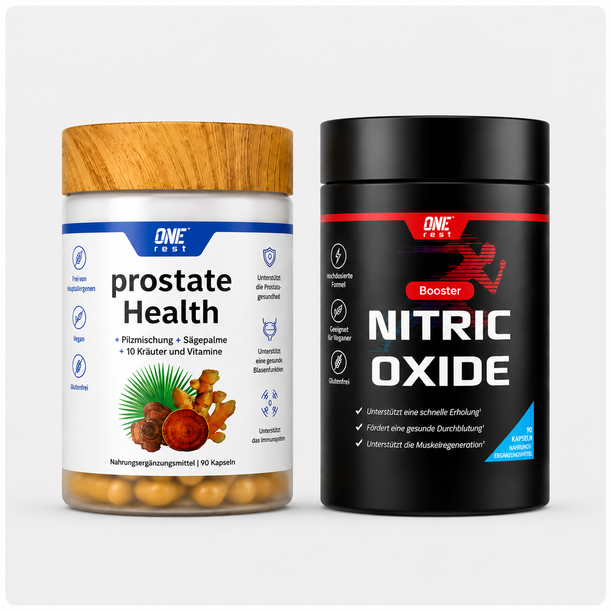 ONE-REST Men’s Vitality Bundle – Nitric Oxide Booster & Prostate Health Support Formula