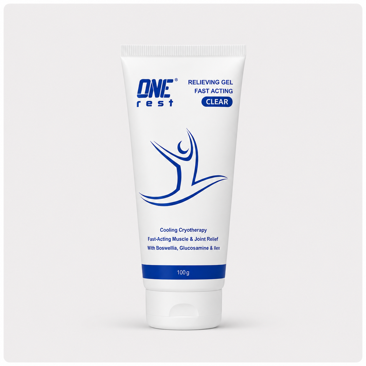 ONE-REST Cooling Relief Gel – Refreshing Muscle & Joint Care with Menthol, Boswellia & Glucosamine