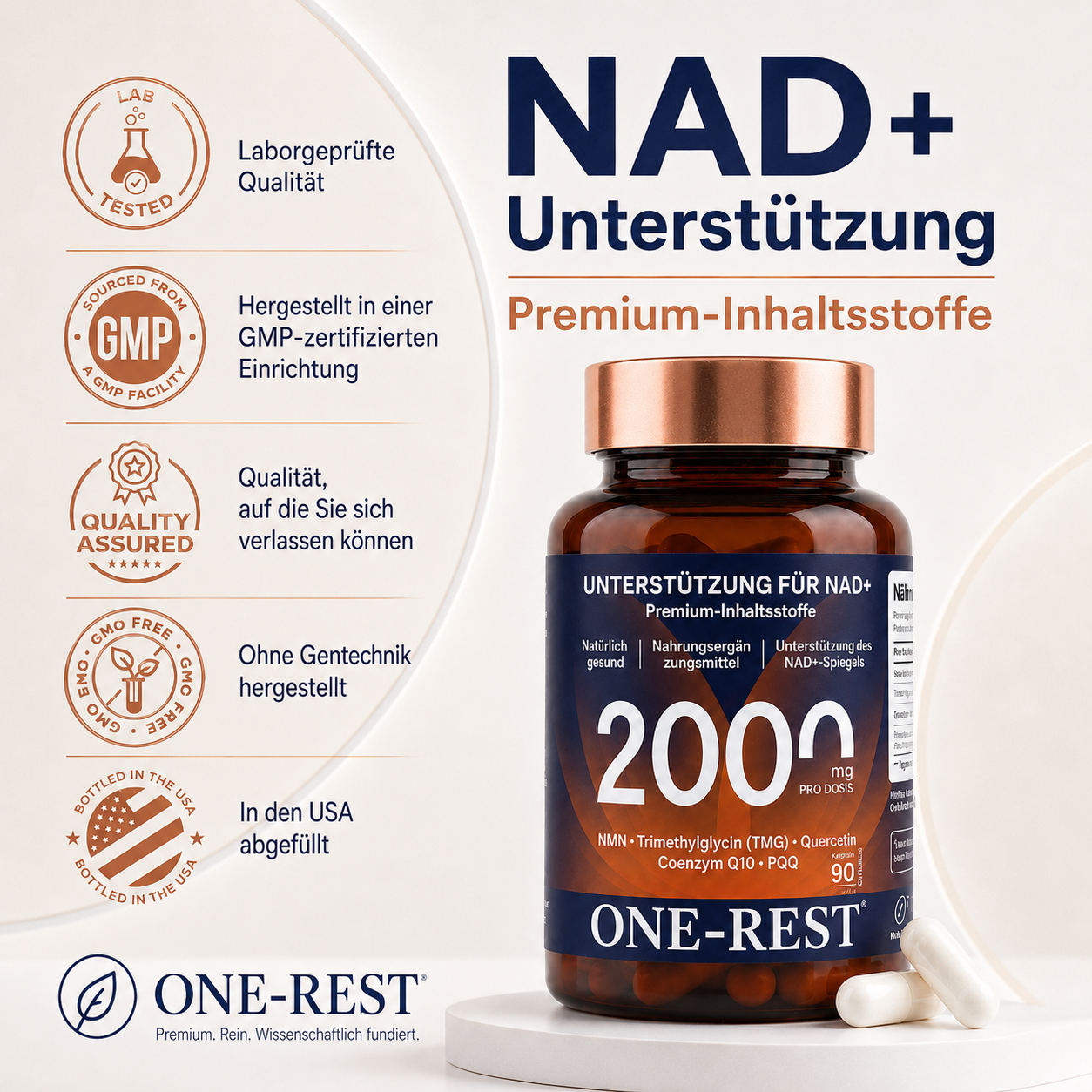 NAD+ Vitality Support Capsules – Advanced Cellular Energy & Men’s Wellness Formula